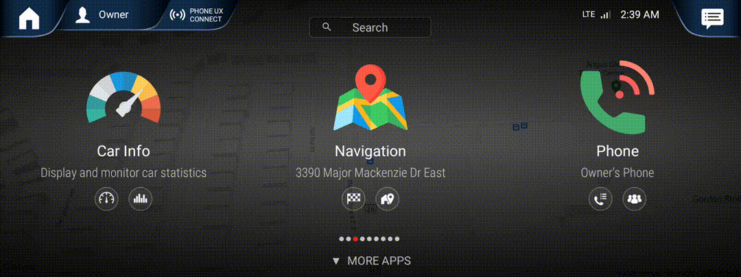 navigation moving